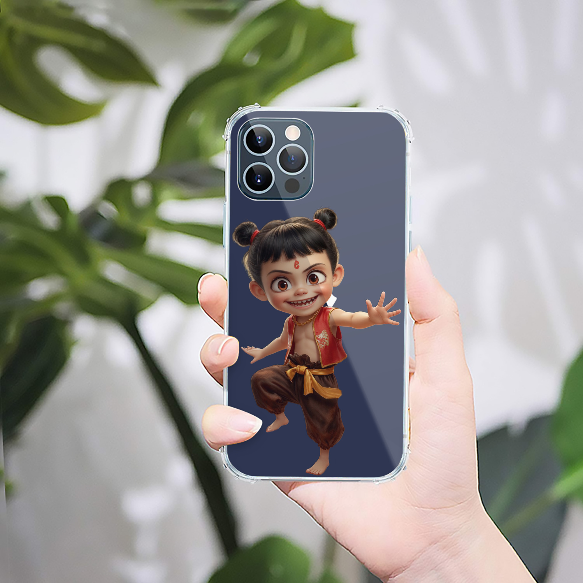 （画像用） Ne Zha 2 ナタ 魔童の大暴れ 【iPhone 12シリーズ対応】透明スマホケース（クリアソフトケース）